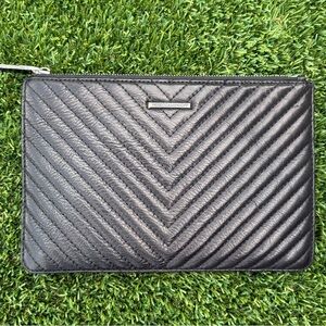 Rebecca Minkoff Black Chevron Pouch